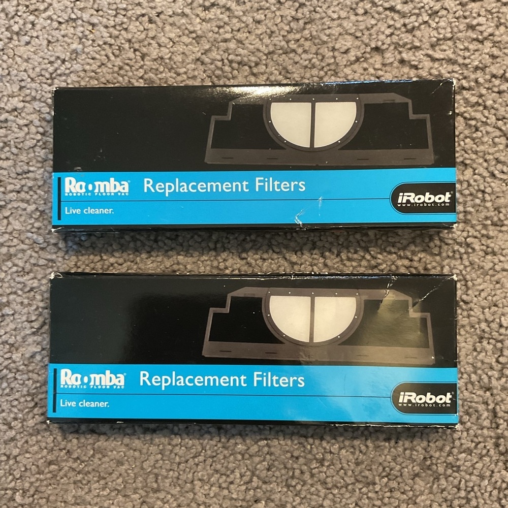 NEW Roomba Replacement Filters IRobot Vintage Cleaner Y2K Lot of 2, XMAS GIFT